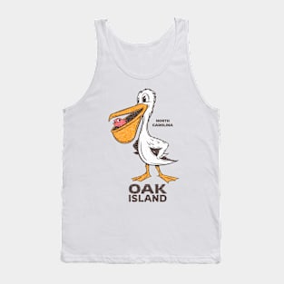 Oak Island, NC Summertime Vacationing Pelican & Fish Tank Top